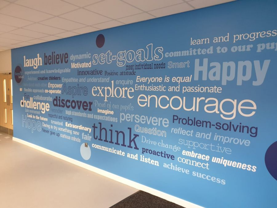 School wall quote graphics by Signs Now