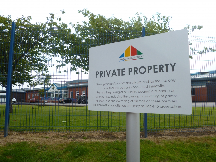 Central Pendle Academy external signage