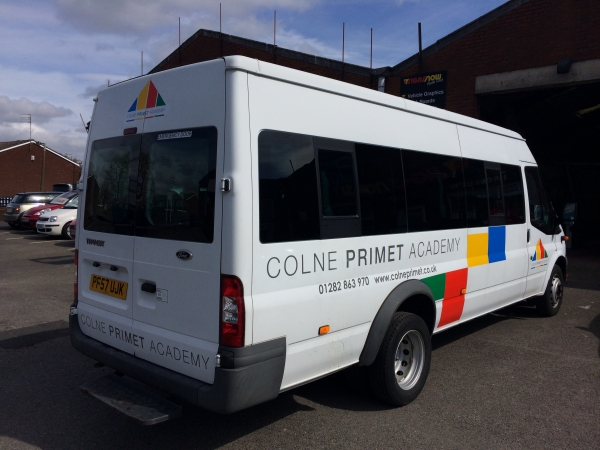 Central Pendle Academy van signage by Signs Now