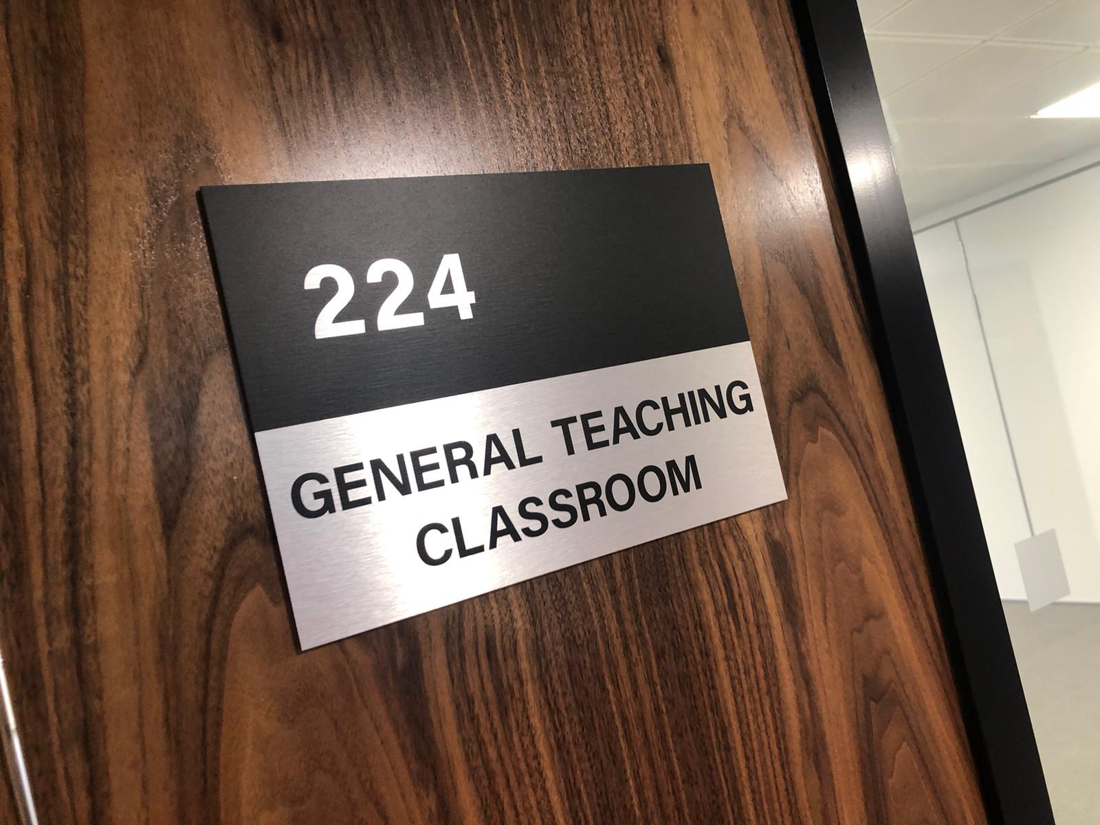 Classroom door signs for schools