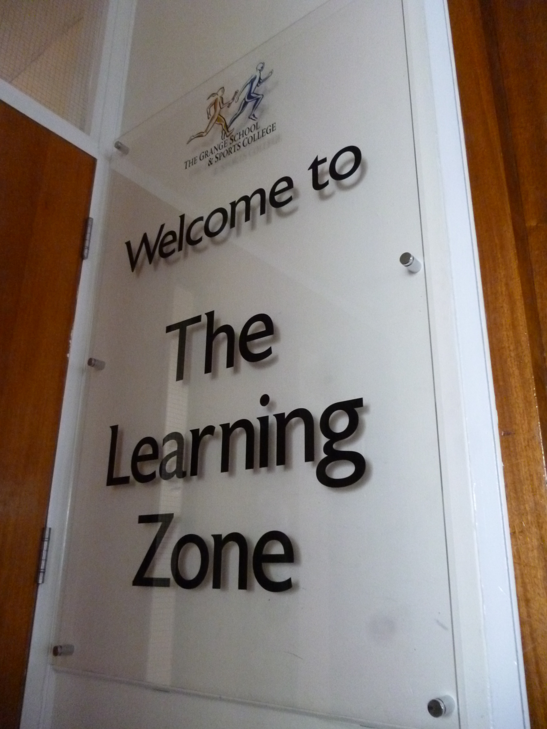 Acrylic office tech basic internal school sign