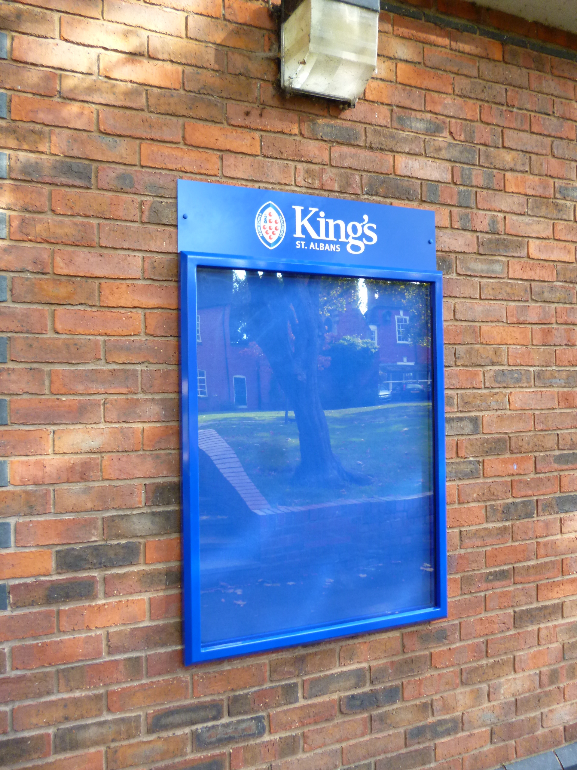 Wall mounted school display board