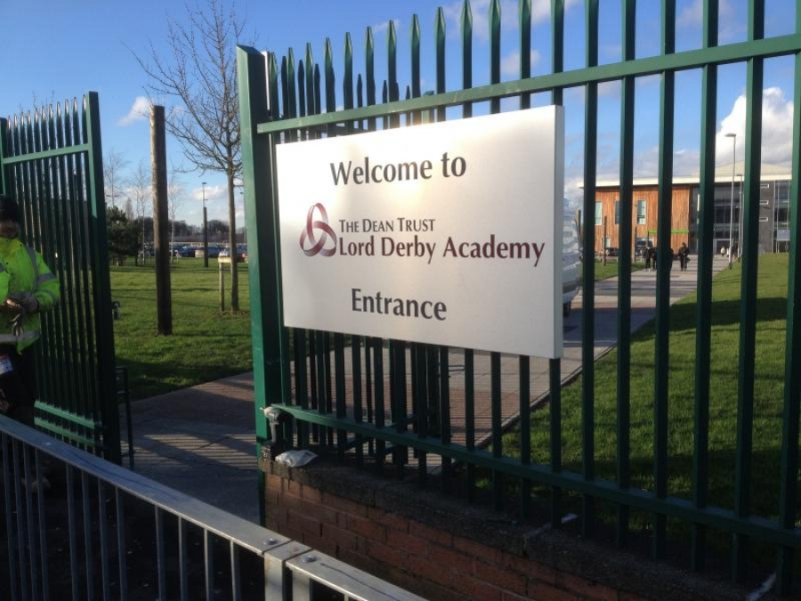Lord Derby Academy signage by Signs Now