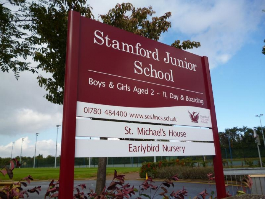 Stamford Junior School signage by Signs Now