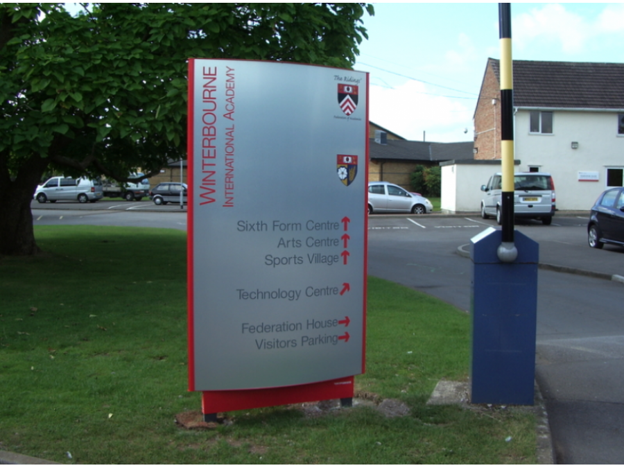 Winterbourne Academy signage by Signs Now
