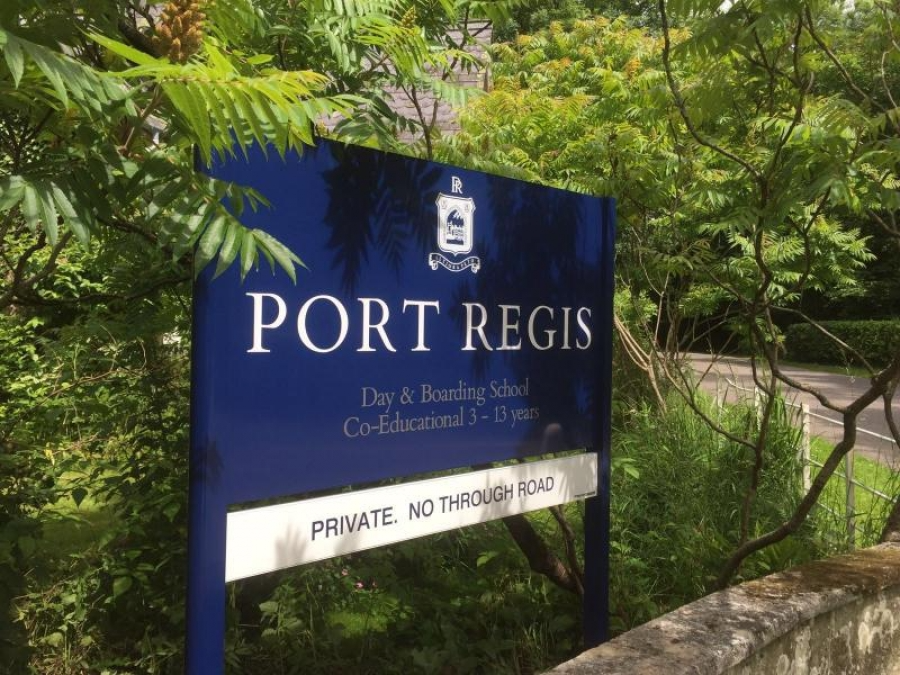 Port Regis School signage by Signs Now