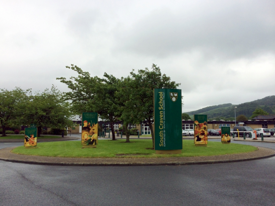 School signage and wayfinding example by Signs Now